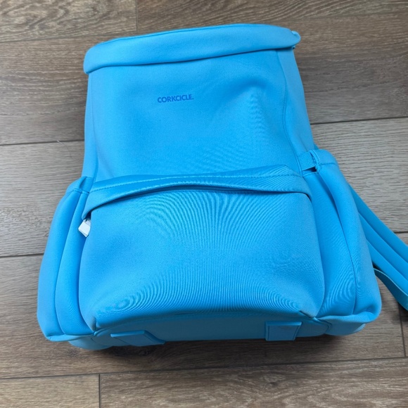 Corkcicle Lotus Pack Soft Insulated Backpack Cooler Santorini NWT 24 Can, Blue - Picture 1 of 12